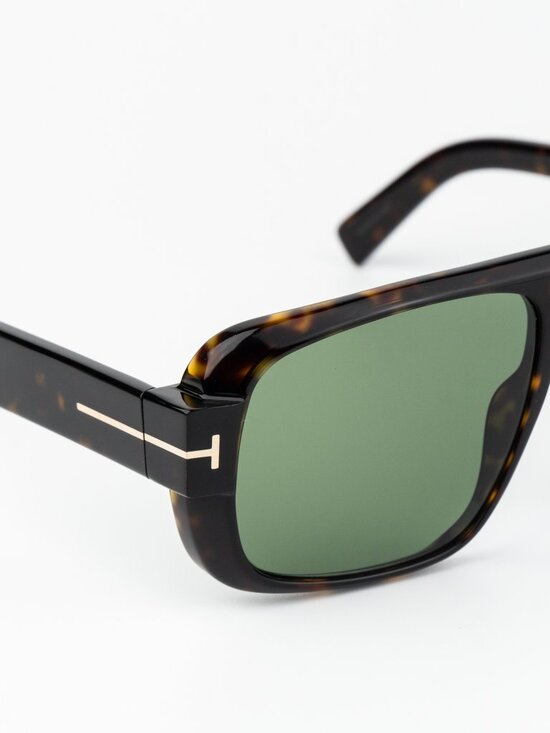 Tom Ford TURNER Men Sunglasses Havana Green Pilot FT1101 52N NEW AUTHENTIC main image 5